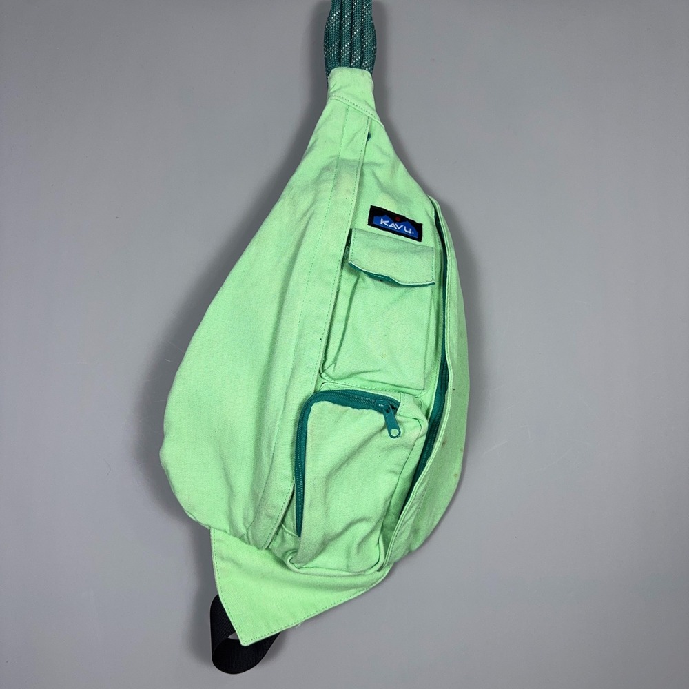 Kavu Rope Sling Bag Womens Size Medium Canvas Gorpcore Green